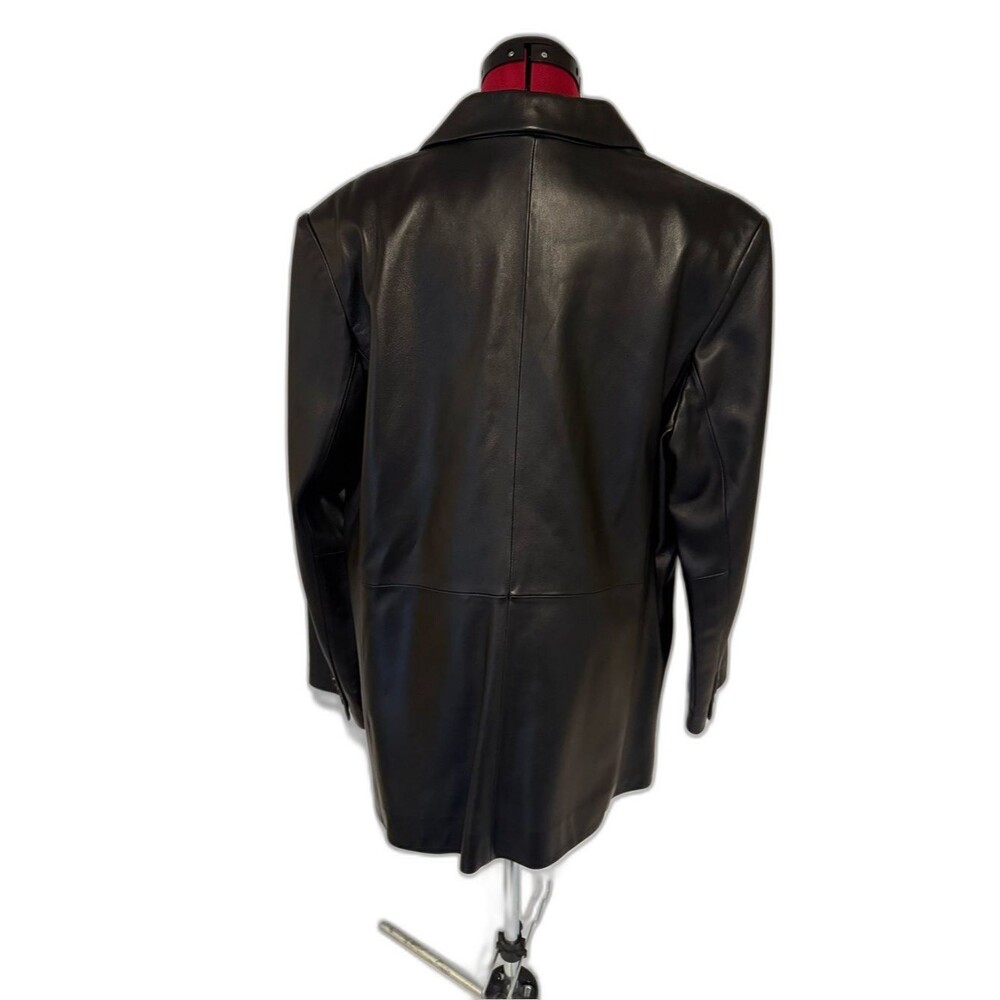 Preston & York Leather Blazer/Jacket Women's Size XL Black 100% Lambskin - Picture 4 of 13